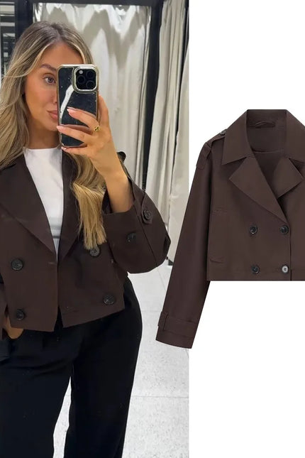 Trenchcoat cropped